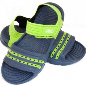 Dětské sandály Aqua-speed Noli tmavě modrá a zelená kol.48 31