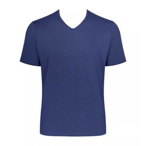 Pánské tričko GO Shirt V-Neck Regular Fit - VINTAGE DENIM - modrá 00QF - SLOGGI UNKNOWN M