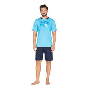 Pánské pyžamo Regina 438 kr/r M-XL  modrá L