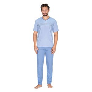 Pánské pyžamo Regina 442 kr/r 2XL-3XL  modrá 3xl
