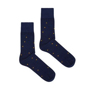 Kabak Ponožky Organic Dots Ir Navy Blue/Mustard 36-41