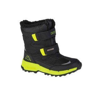 Junior zimní kotníkové boty 260903K černá-neon žlutá - Kappa černo-žlutá 38