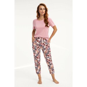 Dámské pyžamo 679 pudrově růžová XL