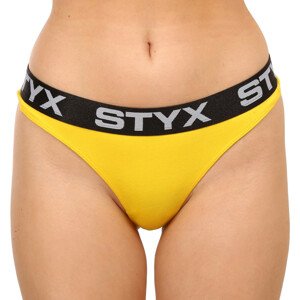 Dámská tanga Styx sportovní guma žluté (IT1068) S