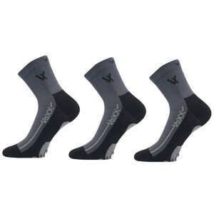 3PACK ponožky VoXX tmavě šedé (Barefootan-darkgrey) S