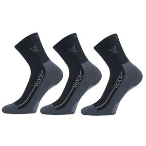 3PACK ponožky VoXX černé (Barefootan-black) M