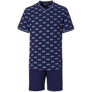 Pánské pyžamo 33231-614-3  tm.modrá-potisk - Pastunette M