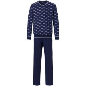 Pánské pyžamo 23231-614-2  tm.modrá-potisk - Pastunette XL