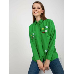 Dámská košile KS 7521.26X zelená - FPrice M