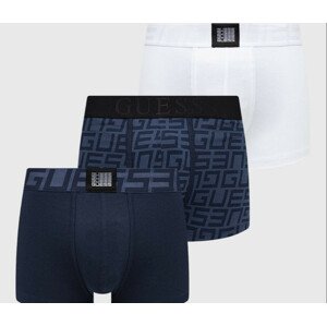 Pánské boxerky 3 pack U3BG01K6YW0 P7CJ modrá/bílá - Guess modrá/bílá XL