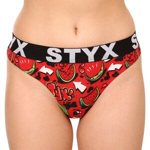 Dámská tanga Styx art sportovní guma melouny (IT1459) XL