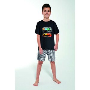 Dětské pyžamo BOY KR 219/107 SPEED černá 104
