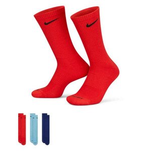 Ponožky Everyday Plus Cushioned SX6888-925 Modrá mix - červená - Nike
