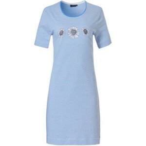 Dámská noční košile 10231-130-2 modro-bílá květiny - Pastunette M