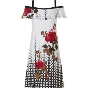 Dámské plážové šaty 16201-126-3 bílá-květinový potisk - Pastunette XL