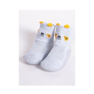 Chlapecké ponožky YO! OBO-0172 Boy 20-24 světle šedá 24