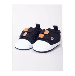 Chlapecké boty YO! OBO-0208 Boy 0-12 měsíců černá 0-6 měsíců