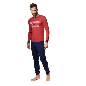 Pánské pyžamo AGENT 39254 RED-GRENADE XXL