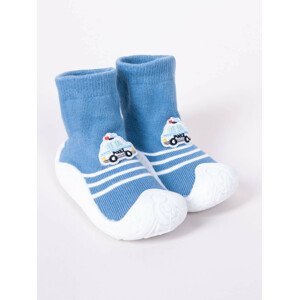 Dětské ponožky Yoclub OBO-0147C-A10B Blue modro-bílá 15