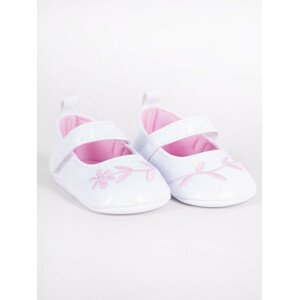 Yoclub Dětské dívčí boty OBO-0203G-0100 White 6-12 měsíců