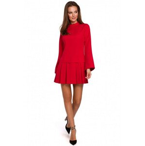 K021 Mini dámské šaty červené - Makover červená L