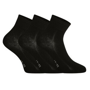 3PACK ponožky Gino bambusové černé (82004) M