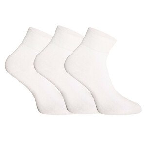 3PACK ponožky Gino bambusové bílé (82004) S