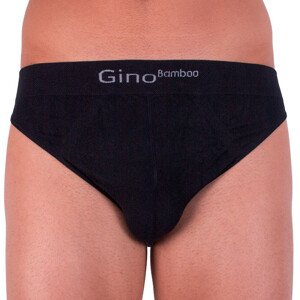 Pánské slipy Gino bambusové černé (50003) XL