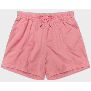 Dámské teplákové šortky v lososové barvě (8K950-38) Růžová S (36)