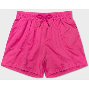 Růžové dámské teplákové šortky (8K950-19) Růžová M (38)