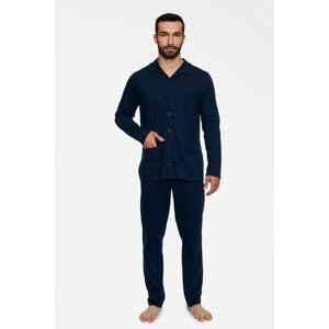 Pánské pyžamo TED 40044 AW22 tmavě modrá XL