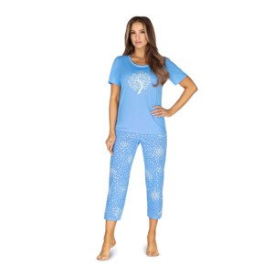 Dámské pyžamo 624 blue - REGINA světle modrá XL