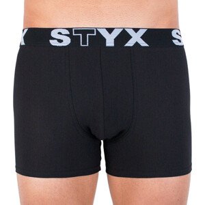 Pánské boxerky Styx long sportovní guma černé (U960) S