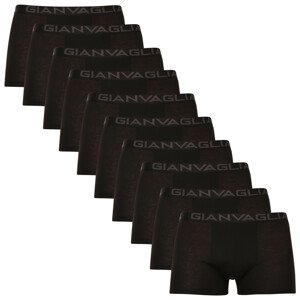 10PACK pánské boxerky Gianvaglia černé (023) 3XL
