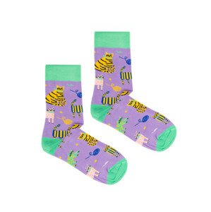 Kabak Ponožky se vzorem koček Violet 36-41