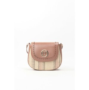 Monnari Bags Dámská kabelka s pleteným panelem Pink OS