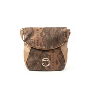 Batohy Monnari Formální dámská taška se vzorem Multi Brown OS