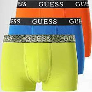Pánské boxerky U3GG20K6YW0 F8DO modré-oranžové-neon.žluté - Guess M