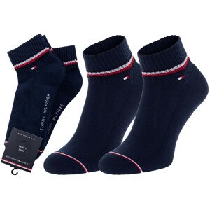 Tommy Hilfiger 2Pack Ponožky 100001094 322 Navy Blue 43-46