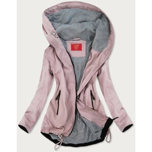 Růžová dámská bunda s kapucí (TLR201) růžová S (36)