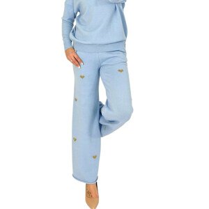 Dámské kalhoty Comfort fit blue - MM FASHION světle modrá Univerzální