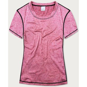 Růžové dámské sportovní tričko T-shirt (A-2165) Růžová M (38)