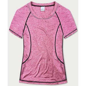 Růžové dámské sportovní tričko T-shirt (A-2158) Růžová L (40)