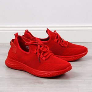 Pánská sportovní textilní obuv NEWS M EVE266B červená - Inny 40