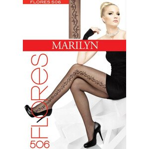 Dámské punčochy Flores 506 - Marilyn tmavě šedá L