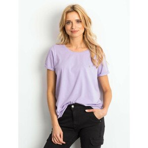 Dámské tričko s výstřihem na zádech RV-TS-4662.24P violet lila - FPrice violet M
