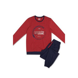 Pánské pyžamo 40033 Bolt - HENDERSON Červená XL