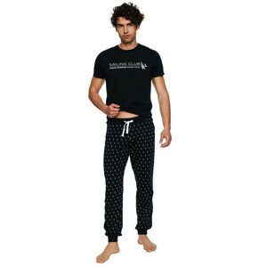 Pánské pyžamo 39740 Pirate - HENDERSON černá XL