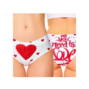 Dámské kalhotky Meméme LOVE ROMANTIC Hi-briefs Dle obrázku XL