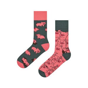 Dámské nebo pánské ponožky Spox Sox Prasátka 36-46 Vícebarevné 36-39